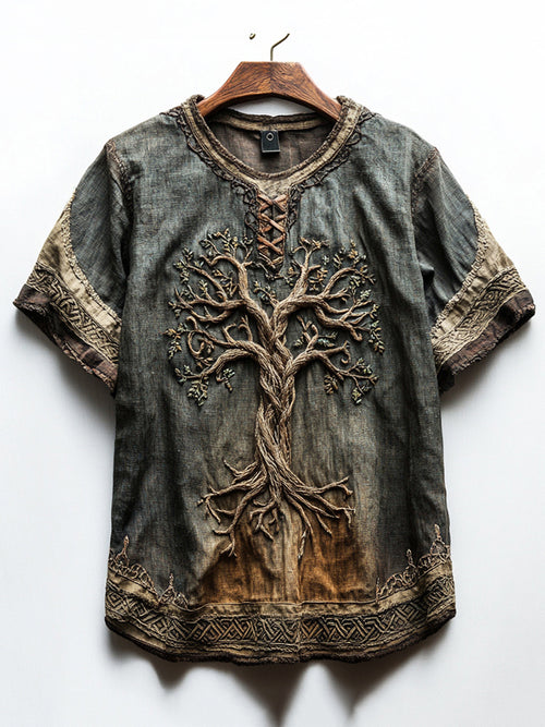 Men's Celtic Knot Tree Of Life Vintage T-shirt