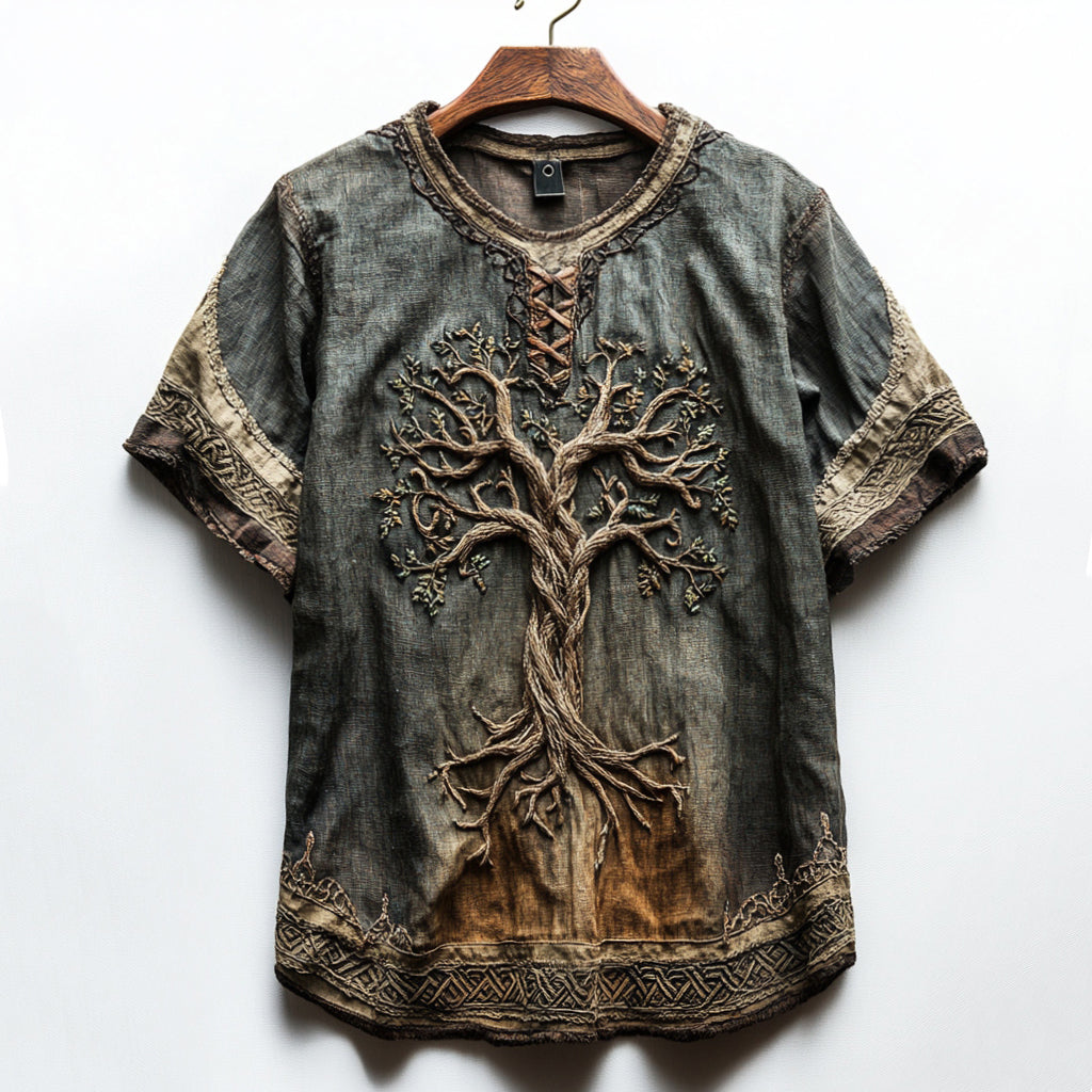 Men's Celtic Knot Tree Of Life Vintage T-shirt
