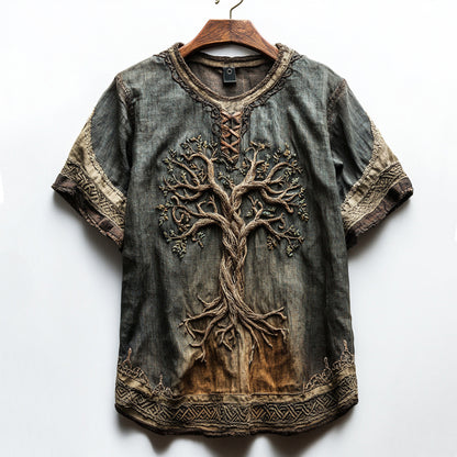 Men's Celtic Knot Tree Of Life Vintage T-shirt