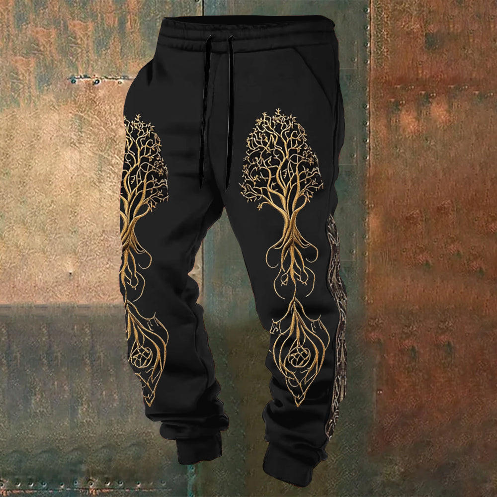 Men's Vintage Viking Tree Of Life Sweatpants