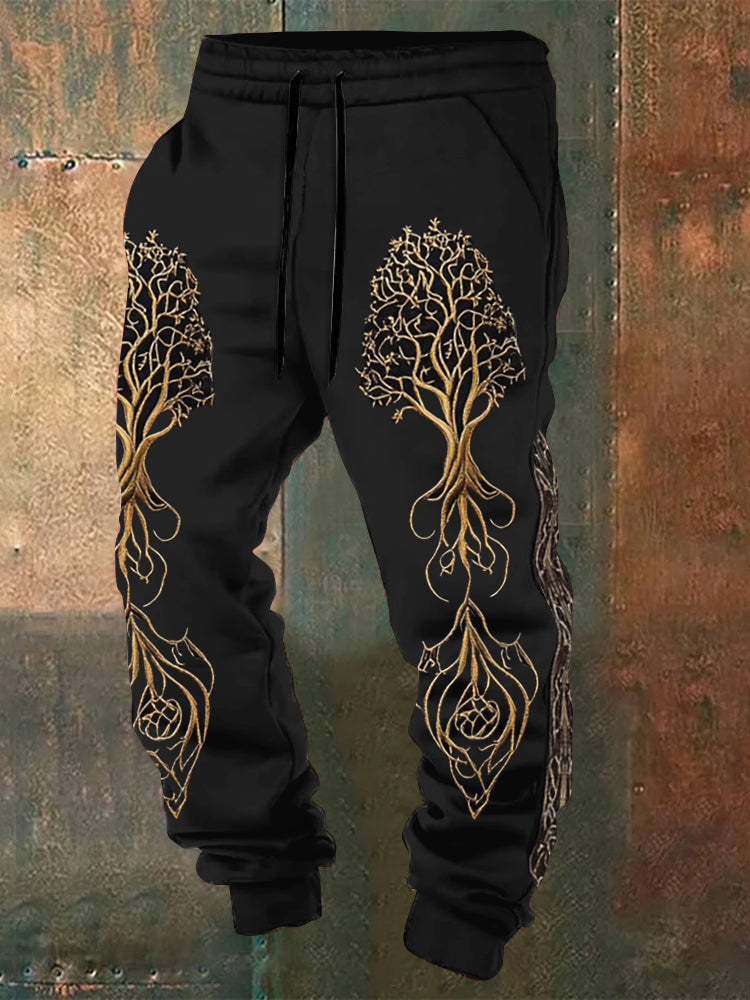 Men's Vintage Viking Tree Of Life Sweatpants