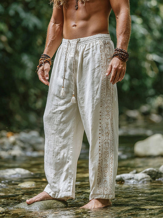 Men's Viking Summer Bohemian Tribal Casual Pants